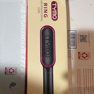 TYMO Hair Straightening Comb - Black and Pink